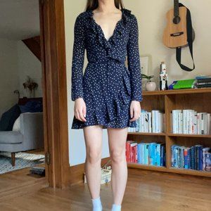 Réalisation Par The Alexandra Dress in Navy Star